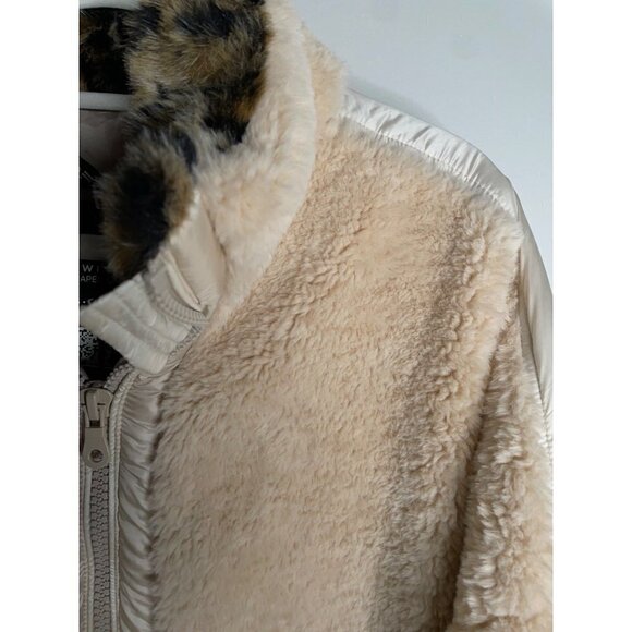 Anthropologie OOFWEAR Oversized Fleece Faux Teddy Fur Leopard Size 40 US 2 NWT - Picture 7 of 10